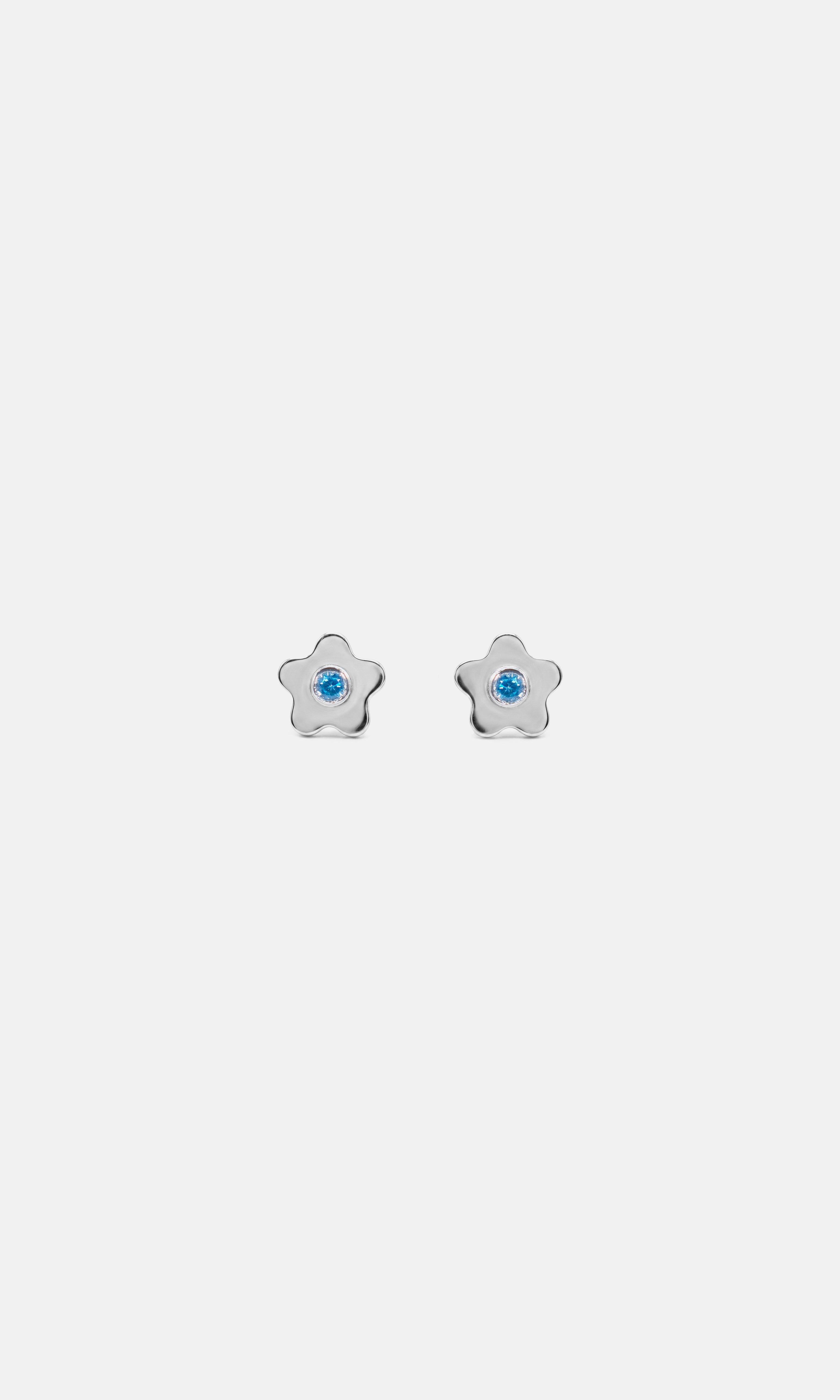 FLOWER STUD MINI BLUE